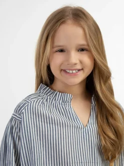 Dreimaster Mädchen<Mädchen Bluse marine gestreift