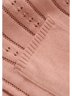 Minymo Mädchen<Mädchen Cardigan - MIKnit rosa gemustert