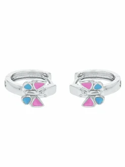 amor Mädchen<Mädchen Creolen silber uni