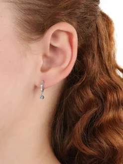 s.Oliver Mädchen<Mädchen Creolen türkis uni