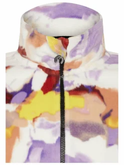 Chiemsee Mädchen<Mädchen Fleecejacke orange lila gemustert