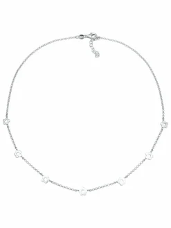 Elli Mädchen<Mädchen Halskette silber uni