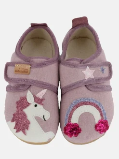 Living Kitzbühel Mädchen<Mädchen Hausschuh - Einhornzauber lila gemustert