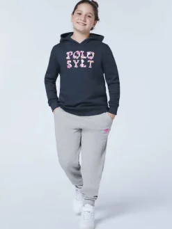 Polo Sylt Mädchen<Mädchen Hoodie marine blau bedruckt