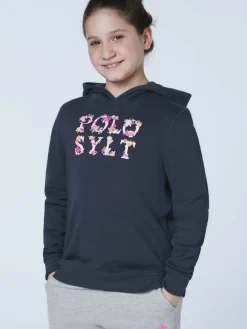 Polo Sylt Mädchen<Mädchen Hoodie marine blau bedruckt