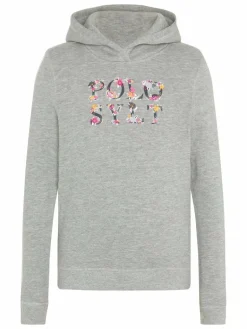 Polo Sylt Mädchen<Mädchen Hoodie hellgrau grau bedruckt