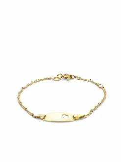 amor Mädchen<Mädchen Identarmband gold uni