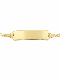 amor Mädchen<Mädchen Identarmband gold uni