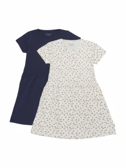 Minymo Mädchen<Mädchen Jerseykleid blau gemustert