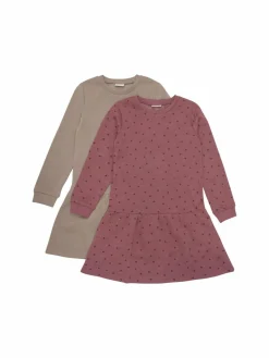 Minymo Mädchen<Mädchen Jerseykleid bordeaux uni