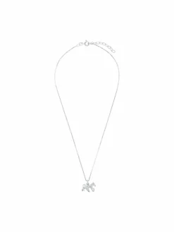 amor Mädchen<Mädchen Kette mit Anhänger silber uni