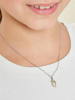 amor Mädchen<Mädchen Kette mit Anhänger mehrfarbig uni