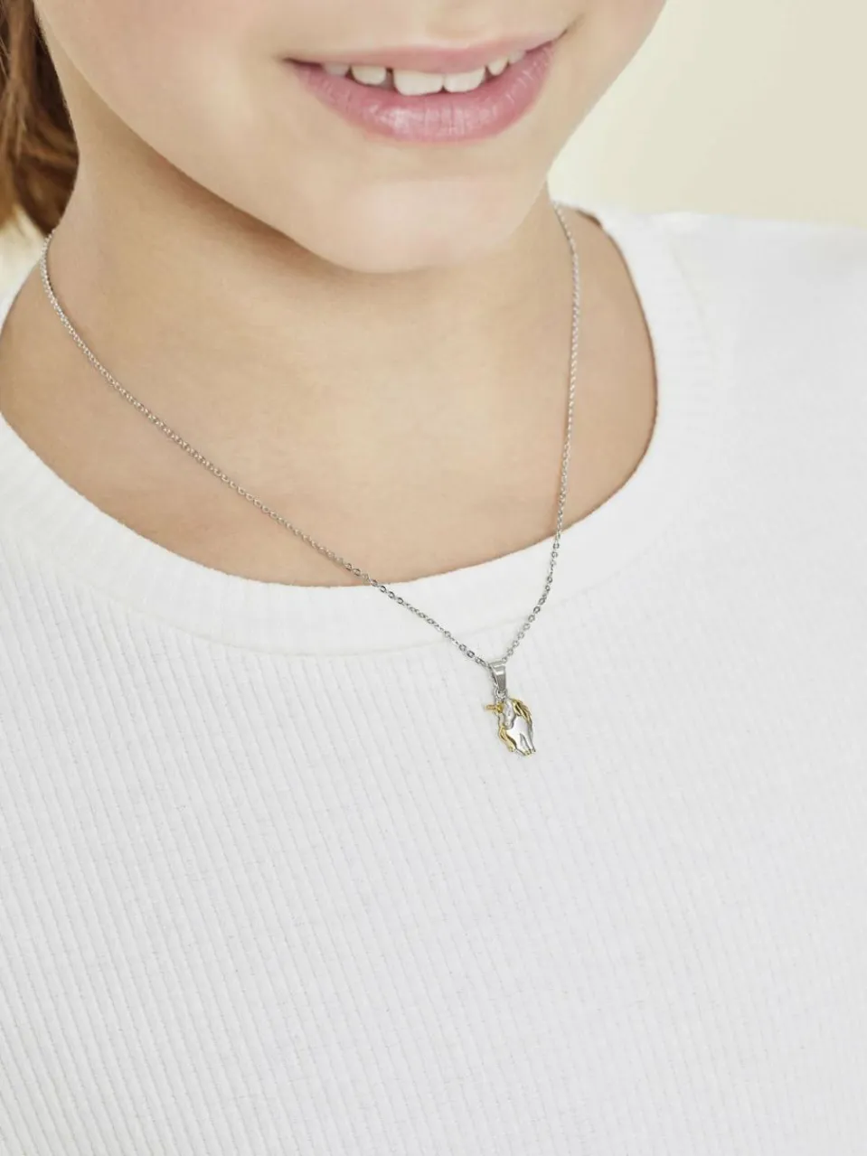 amor Mädchen<Mädchen Kette mit Anhänger mehrfarbig uni