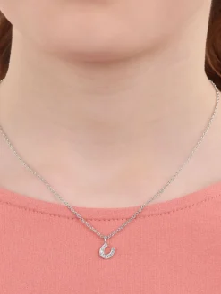 s.Oliver Mädchen<Mädchen Kette mit Anhänger silber uni