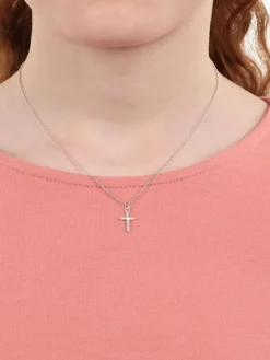 s.Oliver Mädchen<Mädchen Kette mit Anhänger silber uni