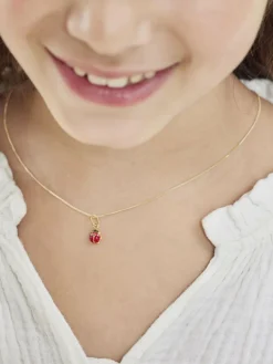 amor Mädchen<Mädchen Kette mit Anhänger silber uni