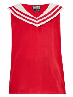 Dreimaster Mädchen<Mädchen (Kids) Bluse rot uni