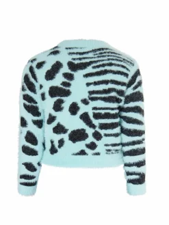 MyMo Mädchen<Mädchen (Kids) Strick Pullover mint bedruckt