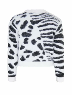 MyMo Mädchen<Mädchen (Kids) Strick Pullover weiß bedruckt