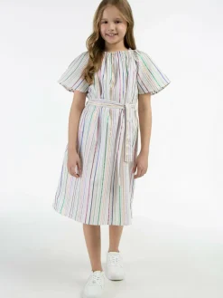 MyMo Mädchen<Mädchen Kleid mehrfarbig gestreift