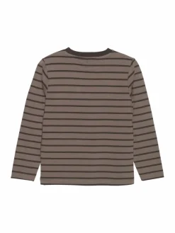 En Fant Jungen<Mädchen Langarmshirt braun gestreift
