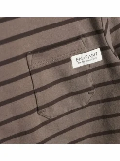 En Fant Jungen<Mädchen Langarmshirt braun gestreift