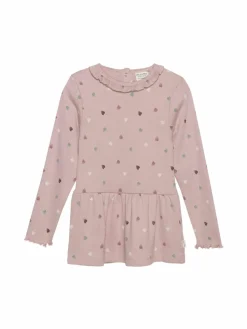 Minymo Mädchen<Mädchen Longsleeve altrosa gemustert