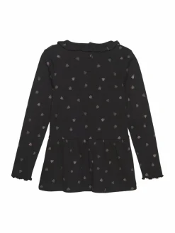 Minymo Mädchen<Mädchen Longsleeve schwarz gemustert