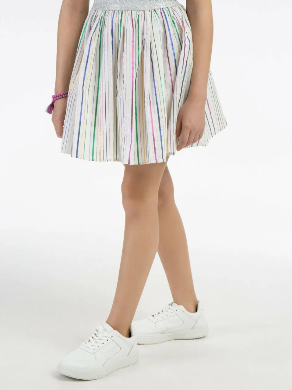 MyMo Mädchen<Mädchen Minirock mehrfarbig gestreift