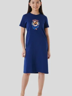 Schiesser Mädchen<Mädchen Nachthemd - Horse World Organic Cotton marine bedruckt