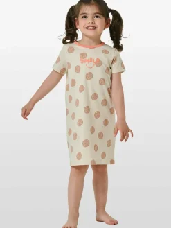 Schiesser Mädchen<Mädchen Nachthemd - Natural Love weiß bedruckt