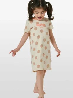 Schiesser Mädchen<Mädchen Nachthemd - Natural Love weiß bedruckt