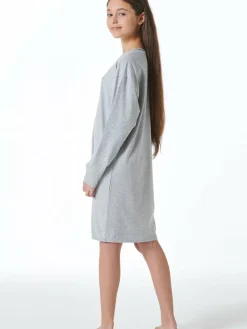 Schiesser Mädchen<Mädchen Nachthemd - Nightwear grau bedruckt