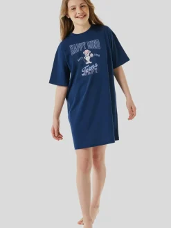 Schiesser Mädchen<Mädchen Nachthemd - Organic Cotton marine bedruckt