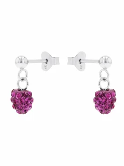 amor Mädchen<Mädchen Ohrhänger silber uni