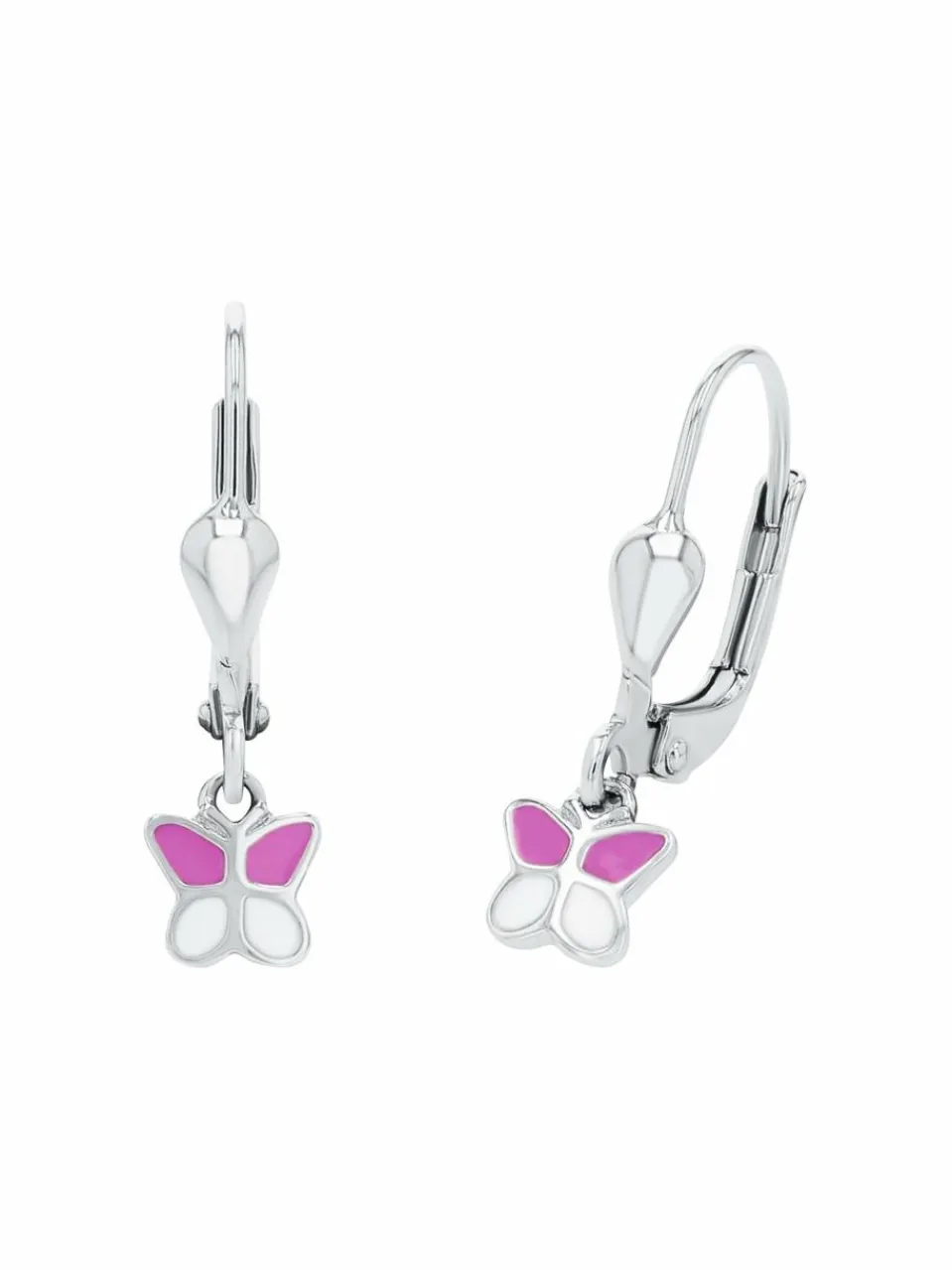 amor Mädchen<Mädchen Ohrhänger silber uni