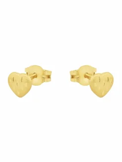 amor Mädchen<Mädchen Ohrstecker gold uni