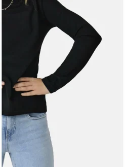 Only Kids Mädchen<Mädchen Pullover schwarz uni