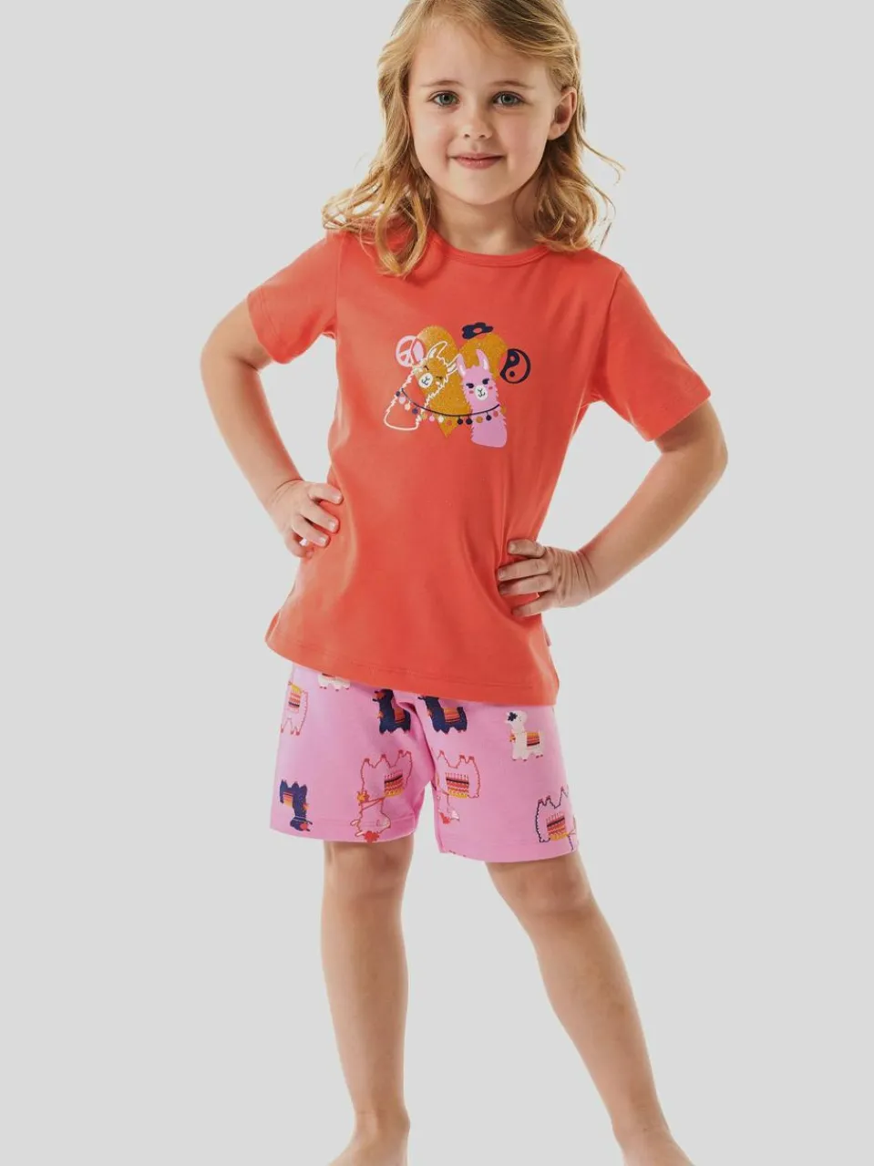 Schiesser Mädchen>Mädchen Pyjama - Girls World Organic Cotton
