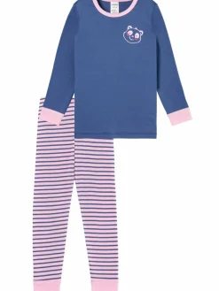 Schiesser Mädchen<Mädchen Pyjama - Girls World mehrfarbig bedruckt