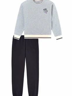 Schiesser Mädchen<Mädchen Pyjama - Nightwear grau bedruckt