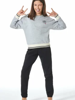 Schiesser Mädchen<Mädchen Pyjama - Nightwear grau bedruckt