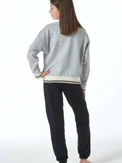 Schiesser Mädchen<Mädchen Pyjama - Nightwear grau bedruckt