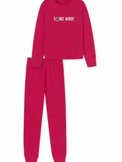 Schiesser Mädchen<Mädchen Pyjama - Teens Nightwear pink bedruckt