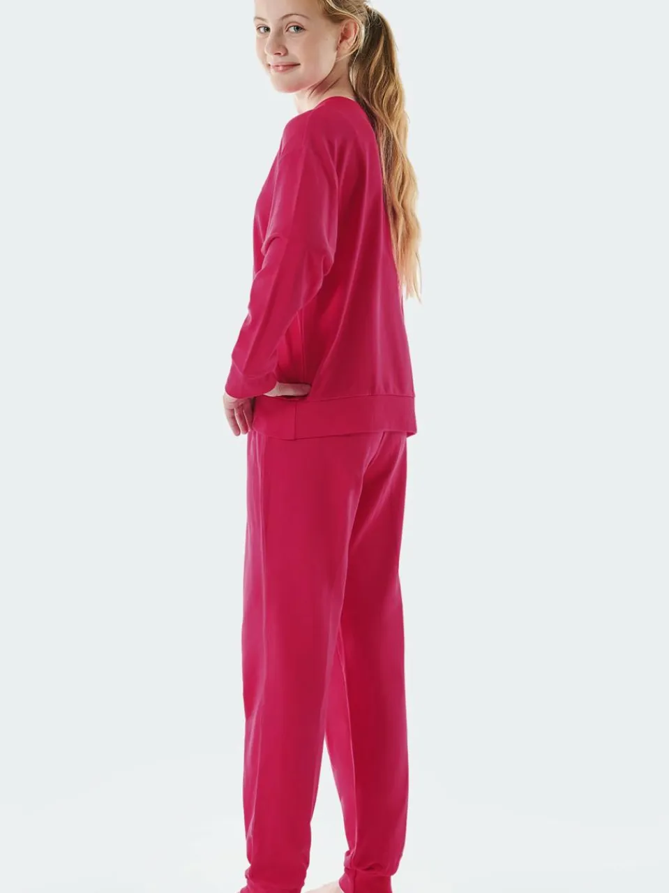 Schiesser Mädchen<Mädchen Pyjama - Teens Nightwear pink bedruckt