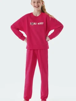 Schiesser Mädchen<Mädchen Pyjama - Teens Nightwear pink bedruckt