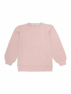 Minymo Mädchen<Mädchen Rundhalspullover rosa uni