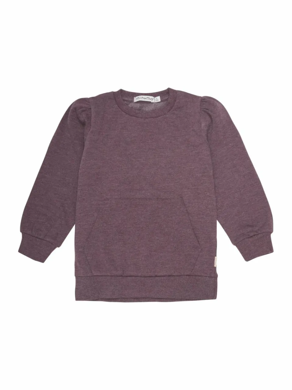 Minymo Mädchen<Mädchen Rundhalspullover rosa uni