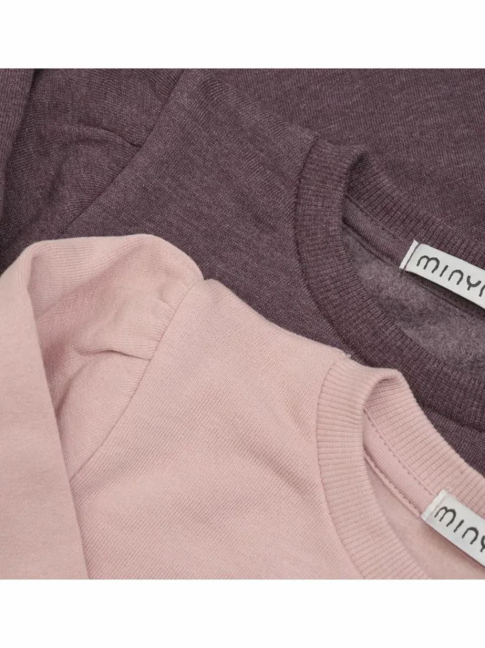 Minymo Mädchen<Mädchen Rundhalspullover rosa uni