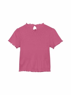 En Fant Mädchen<Mädchen Rundhalsshirt - ENT-shirt pink strukturiert